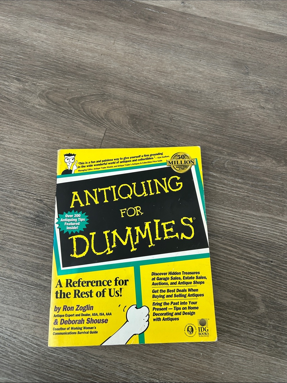 DUMMIES BOOK - Antiquing For Dummies Paperback Book - Yellow Black Cover